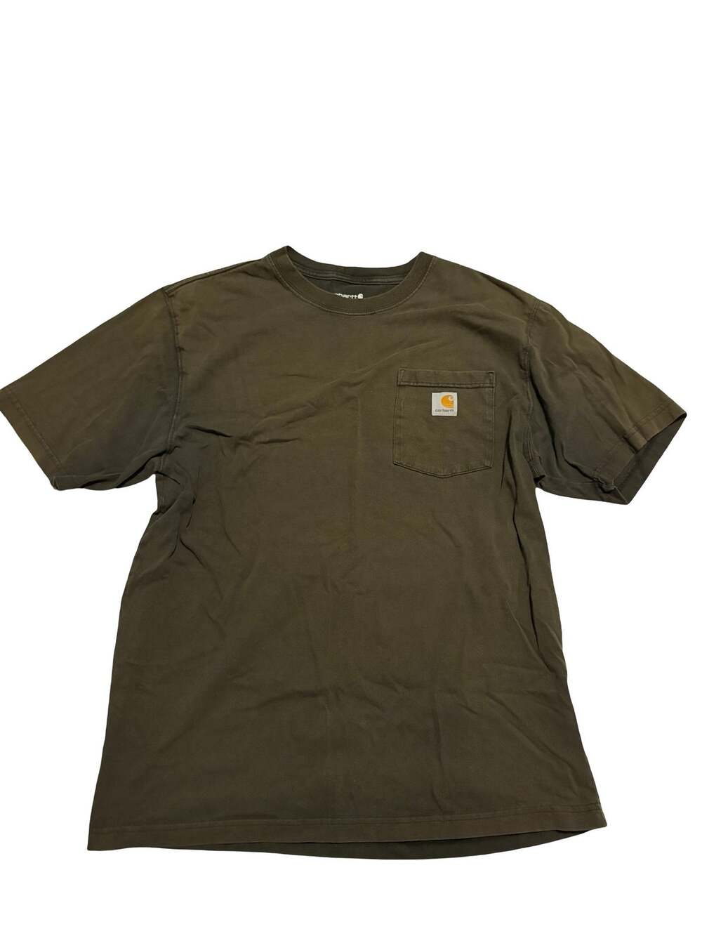 Carhartt Men’s Medium Green Loose Fit Pocket T-Shirt Workwear